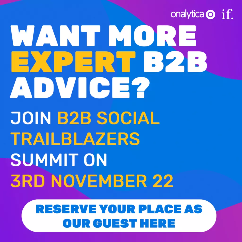B2B Social Trailblazers Summit - click to join as our guest