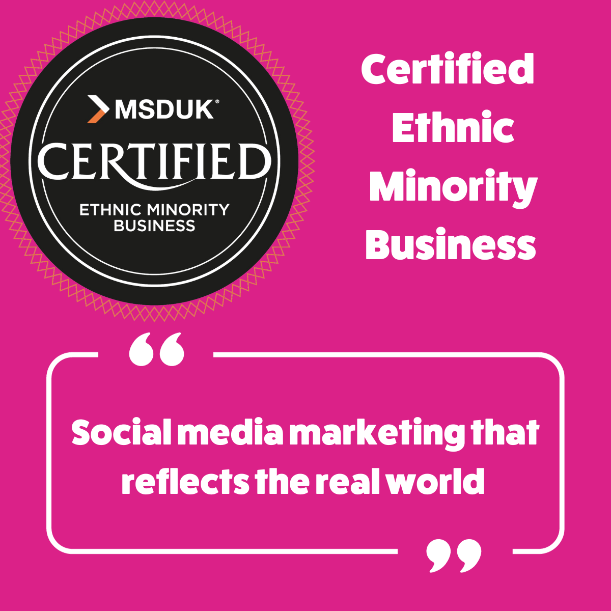 Immediate Future Joins MSDUK as a Certified Ethnic Minority Business