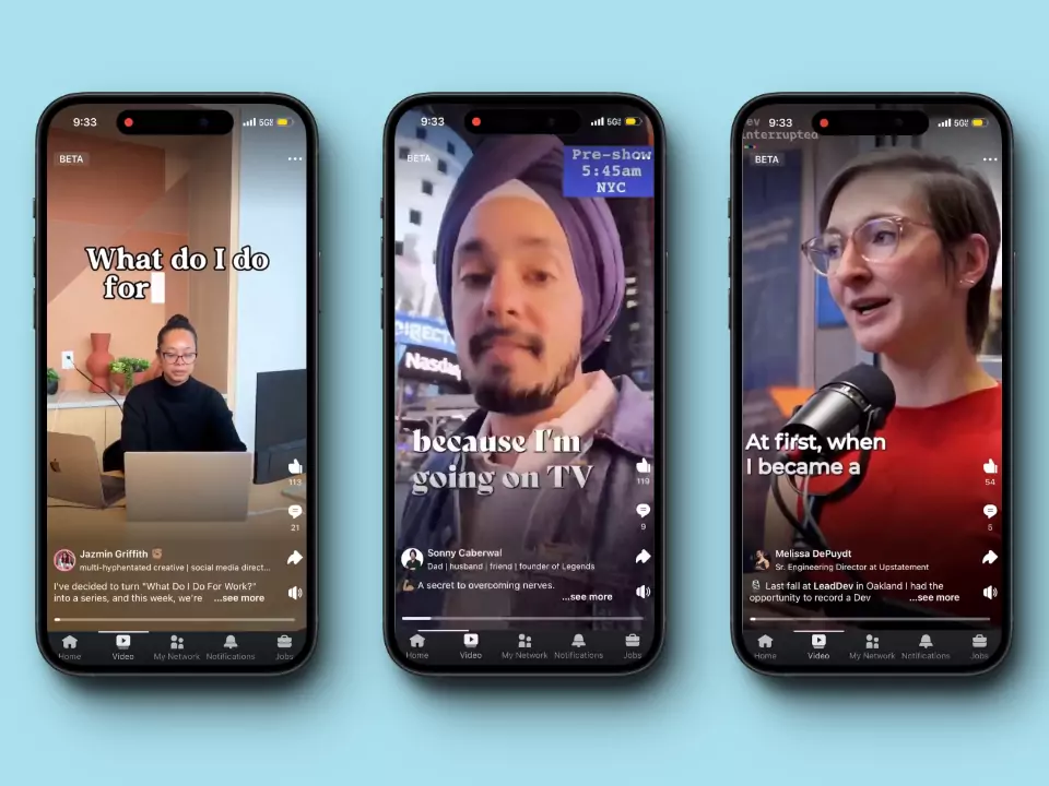 LinkedIn Video Tab