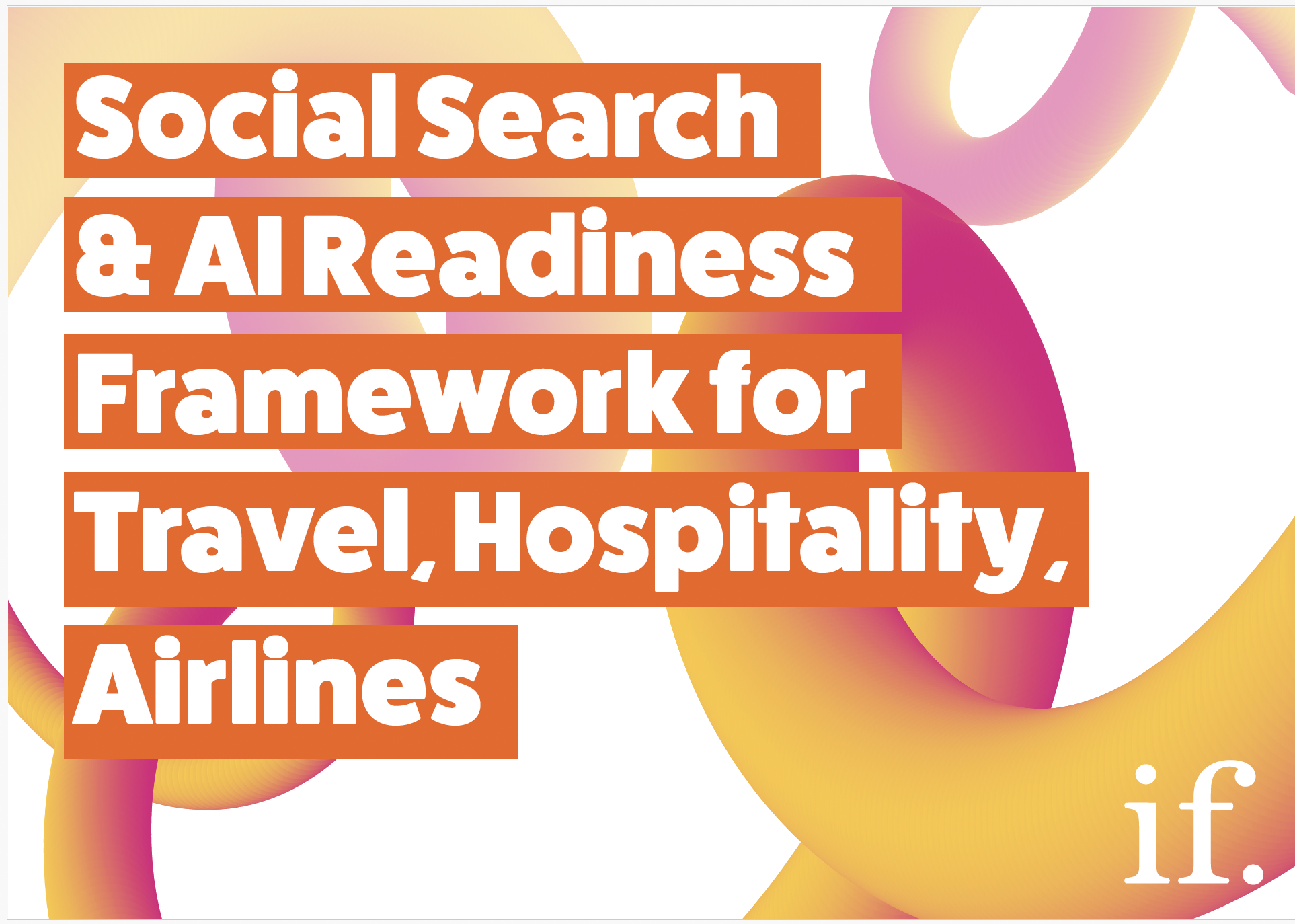 Social search and AI readiness for travel, hospitality and airlines